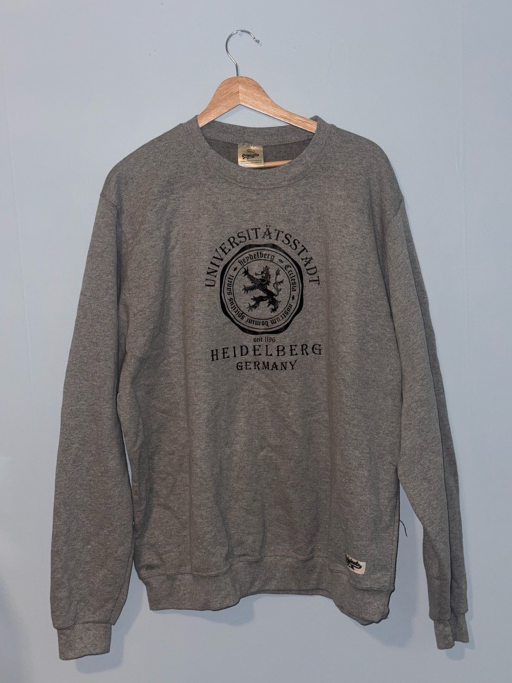 Universitätsstadt Heidelberg Germany Grey Crewneck Sweatshirt